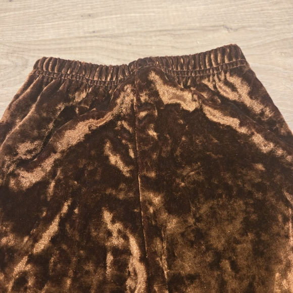 NWOT Girls Fall Brown Velour & Ruching Matching Jacket & Leggings Set Size 5 - Picture 14 of 16
